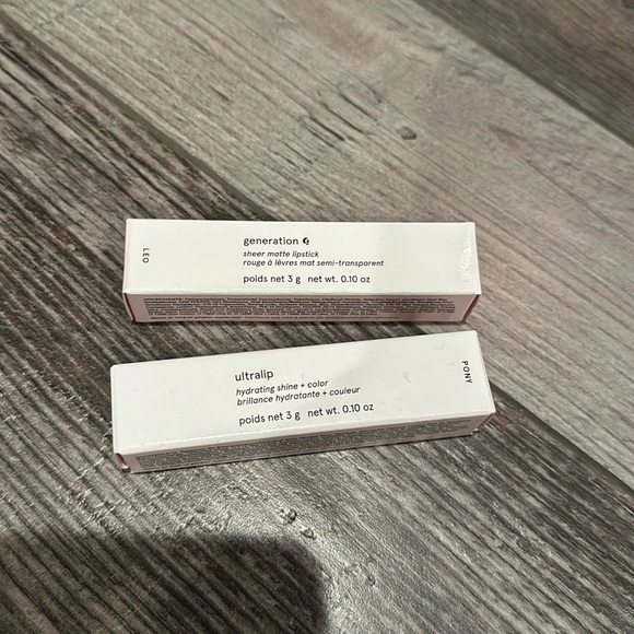 Glossier Other - New in Box! 2 Glossier Lipsticks: Ultralip in Pony and Generation G in Leo